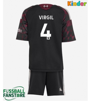 Liverpool Virgil van Dijk #4 Replik 3rd trikot Kinder 2026-27 Kurzarm (+ Kurze Hosen)
